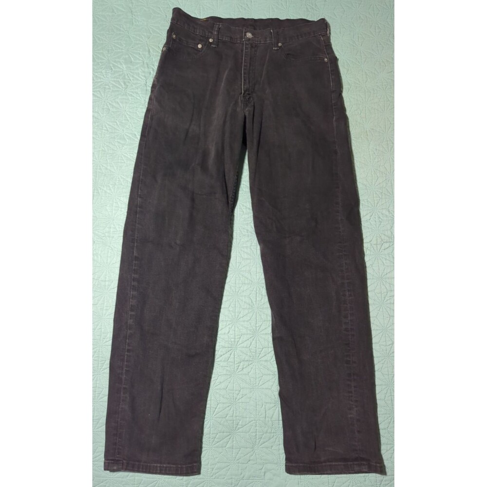 Levi's 550 Relaxed Fit Men's Jeans 36x34 Black Mid-Rise Tapered Utility Everyday